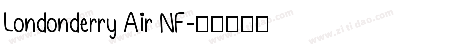 Londonderry Air NF字体转换